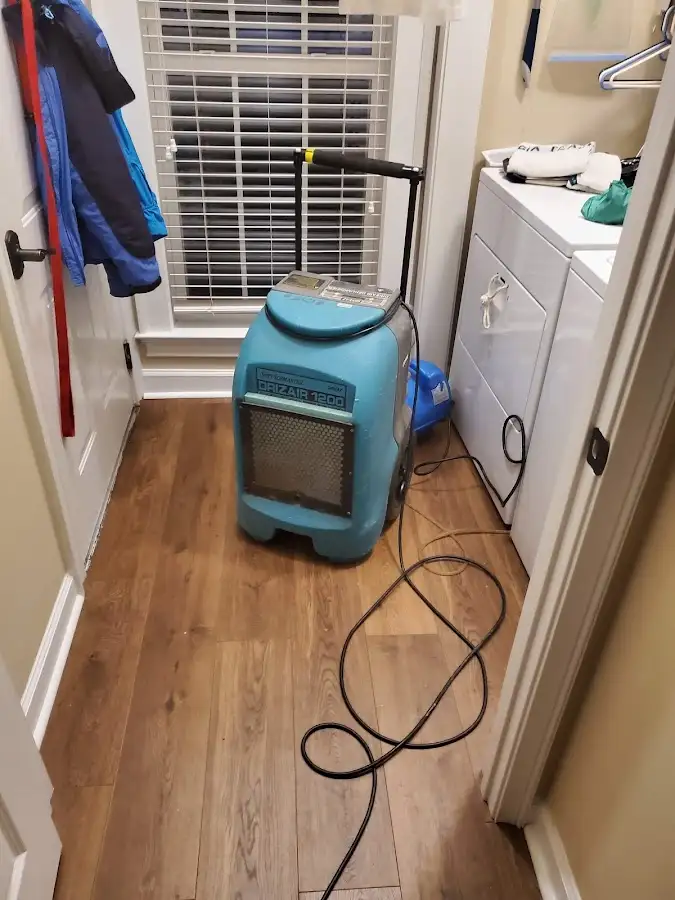 Commercial dehumidifier deployed for Flood Damage Cleanup in Bonham