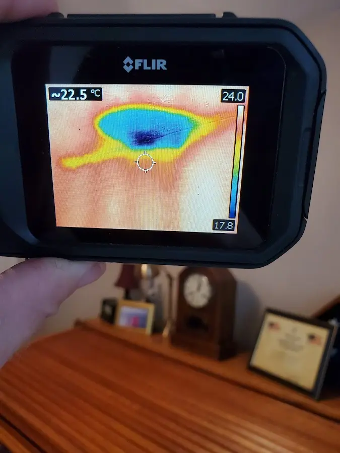 Thermal imaging inspection for water damage in Bonham